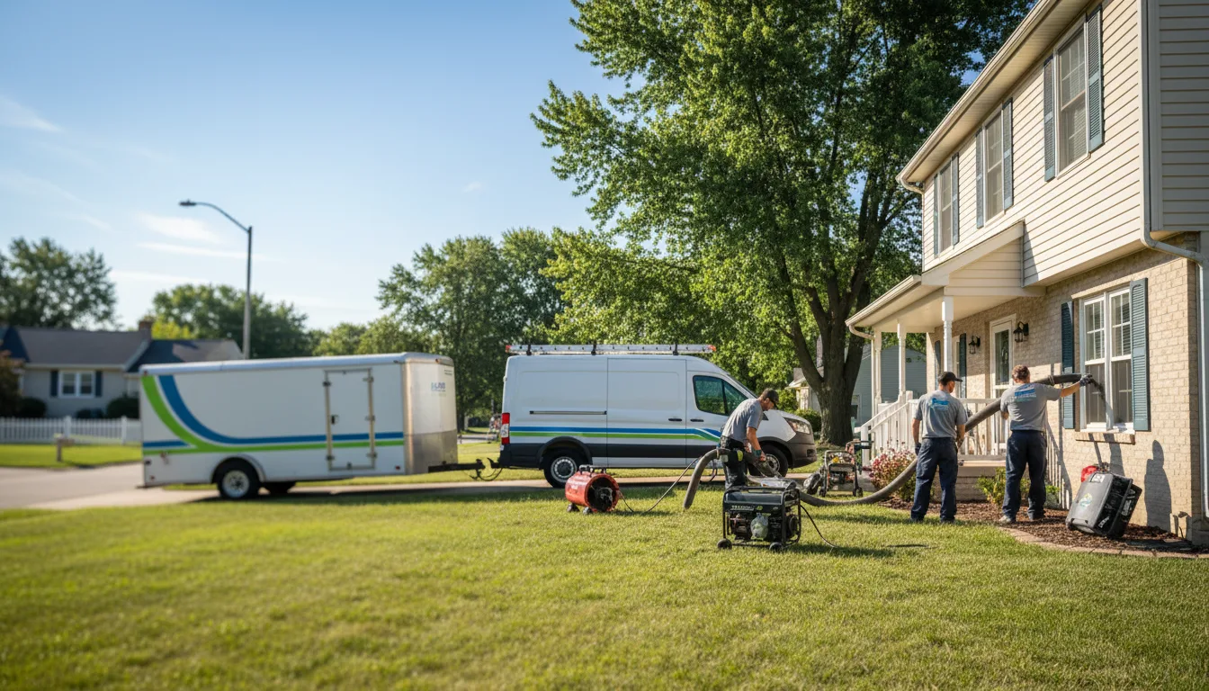 Flooded Basement Restoration And Cleanup With Repair in Lafayette, IN near me